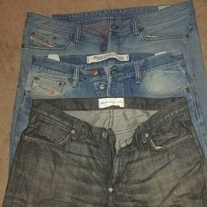 Bundle of 2 Diesel men's jeans
